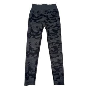 RawGear Camo Seamlessss Leggings NWOT Women’s Size Large Black Gray Activewear‎